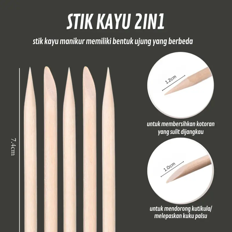 Lem set kuku palsu gel double tape lengkap 4in1 5