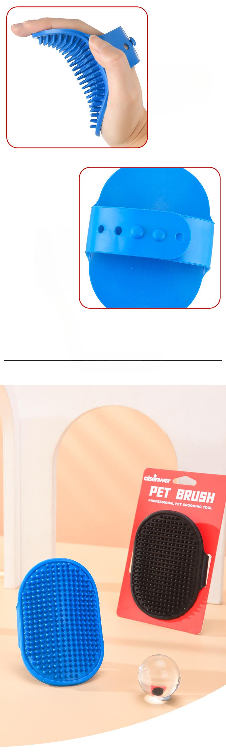 Product Introduction of Pet Bath Silicone Comb Soft Rubber Dog Cat Brush Massage Comb Hair Remover Pet Supplies Dog Beauty Wash Cleaning Equipment 9
