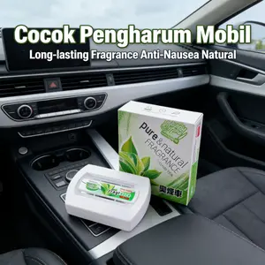 Parfum Mobil Green Tea & Lemon, Peach - Wangi Segar & Tahan Lama! Aromaterapi Penghilang Stress, Pengharum Mobil & Ruangan, Aroma Citrus Fresh, Pewangi Anti Bau, Terapi Relaksasi, Model: [Model Name], Ukuran: [Measurement]