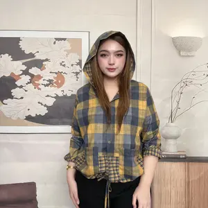 [ready stock]Tendblank kemeja cetak temperamen gaya baru wanita atasan elegan