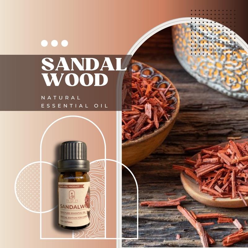 Tinh Dầu Sandal Wood Oil MESMERIC Thiên Nhiên Nguyên Chất Tạo Mùi Hương Chuyên Dụng Làm Nến Thơm DIY Dầu Thơm Phòng Dầu Thơm 0