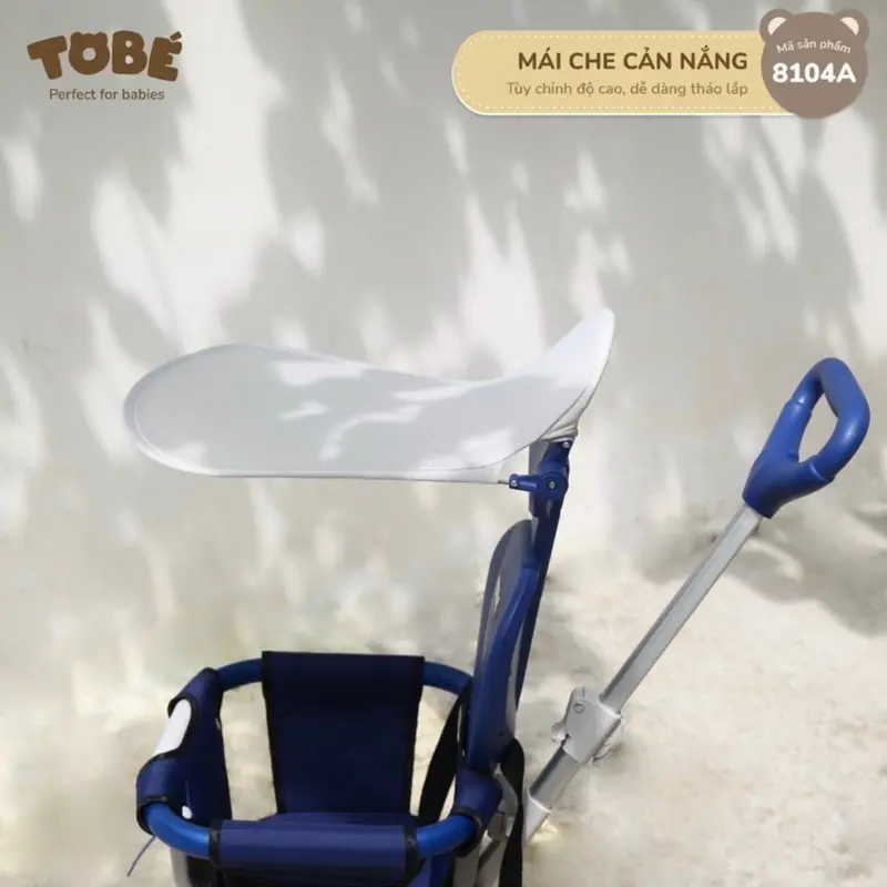 [Voucher Độc Quyền + Quà Tặng] Xe đẩy gấp gọn siêu nhẹ ToBe Plus cho bé từ 6-36 tháng - Kèm Mái che và đệm ngồi 2