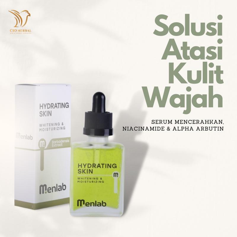 MENLAB SERUM WAJAH PRIA - SERUM MENLAB HYDRATING SKIN Paling Ampuh Original BPOM For Men HYDRATING SKIN SERUM Skin Care Pria Cerahkan Wajah Whitening Glowing perawatan jerawat & flek Hitam 3