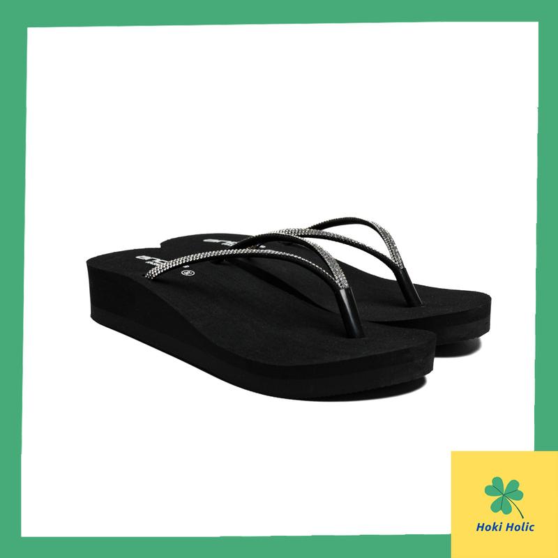 Product Introduction of Ando Sandal Wedges Jepit Wanita - Ando Nice Blink Hitam 24