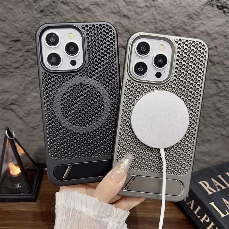 Product Introduction of Ốp Điện Thoại Di Động Có Giá Đỡ, Mới, Thích Hợp Cho Apple 14, Tản Nhiệt Lưới, Hấp Thụ Từ Tính, Vỏ Bảo Vệ Toàn Thân, Tương Thích Với IPhone15promax, 13 Và 12 Phụ Kiện 10