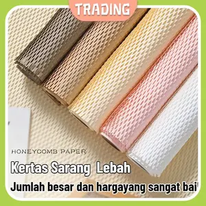 Bubblewrap Honey Comb Wrap 10 Meter 【1 Pack 10 Lembar】– Kertas Anyam Mesh Paper Honeycomb untuk Pengiriman-COD