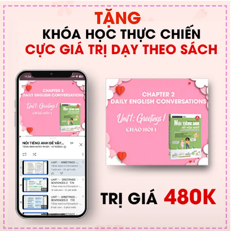 Sách Nói tiếng Anh dễ vậy sao? Easy English Step-By-Step tặng kèm video bài giảng theo sách 2