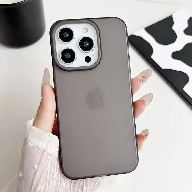 Vỏ Bảo Vệ, Siêu Mỏng, Chống Sương Băng, Tương Thích Với iPhone 16 Và Apple 15promax, Thiết Kế Lỗ Lớn, Vỏ Lì Điện Thoại Di Động Đơn Giản, Chất Liệu Mềm Mại, 14 5