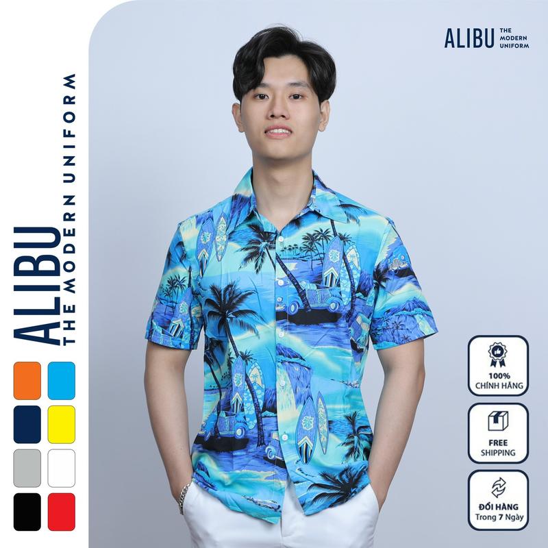 ÁO HOA LÁ CANH SƠ MI HOA QUẢ TRÁI CÂY ĐI BIỂN GIA ĐÌNH ĐI BIỂN DU LỊCH