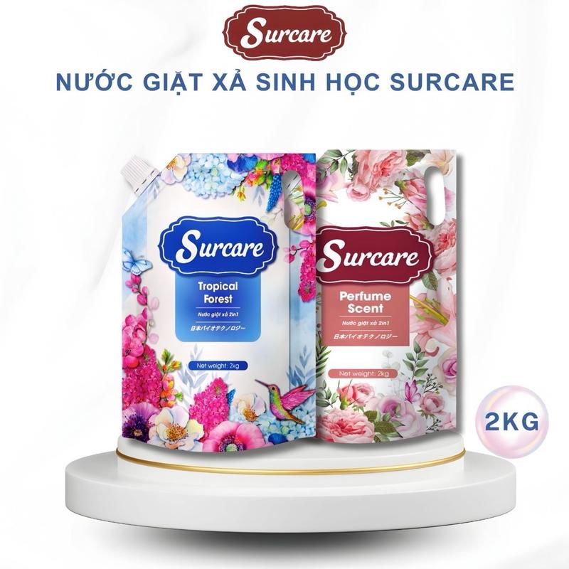 Nước giặt xả sinh học Surcare  2KG - Nâng tầm chăm sóc quần áo hiện đại