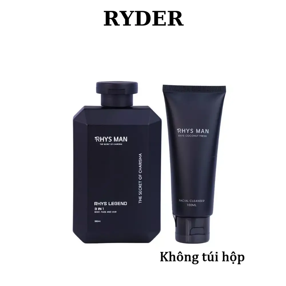 Combo Sữa tắm gội nam 3in1 350ml & Sữa rửa mặt nam 100ml RHYS MAN