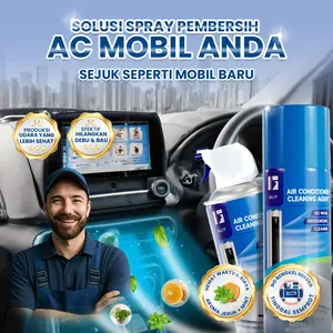 [COD]GLIT AC Cleaning Agent Car Semprotan Pembersih Evaporator 450ML Aroma Jeruk & Mint Untuk AC Mobil & Rumah Berkualitas Tinggi Car