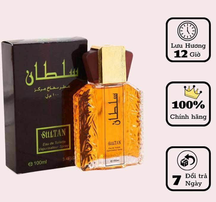 Nước Hoa Nam Dubai SULTAN Gold 100ml Cao Cấp Chính Hãng, Hương Thơm Tinh Dầu Xạ Hương Lịch lãm Đẳng Cấp Nước hoa nam lưu hương lâu, nước hoa nam, tinh dầu nước hoa Perfume Cosmetic