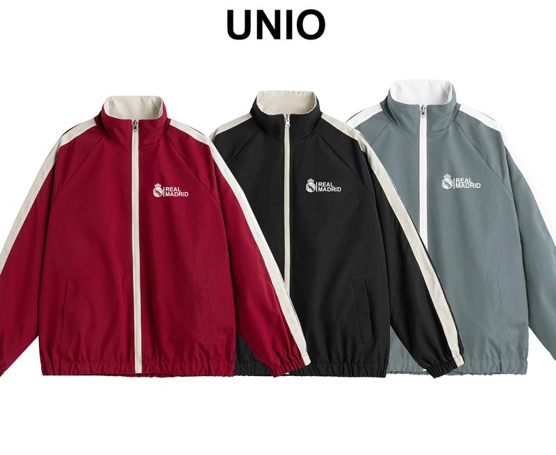 Áo khoác gió 2 lớp mặc được 2 mặt CLB> Re.al (FORM RỘNG) vải gió tráng bạc chống nước, chống gió, chống bụi, 0