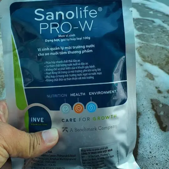[Giá rẻ] Sanolife Pro-W dành cho tôm,cá  Vi sinh chất lượng cao, ổn định chất lượng nước 100gr dang bột gia khuong 3