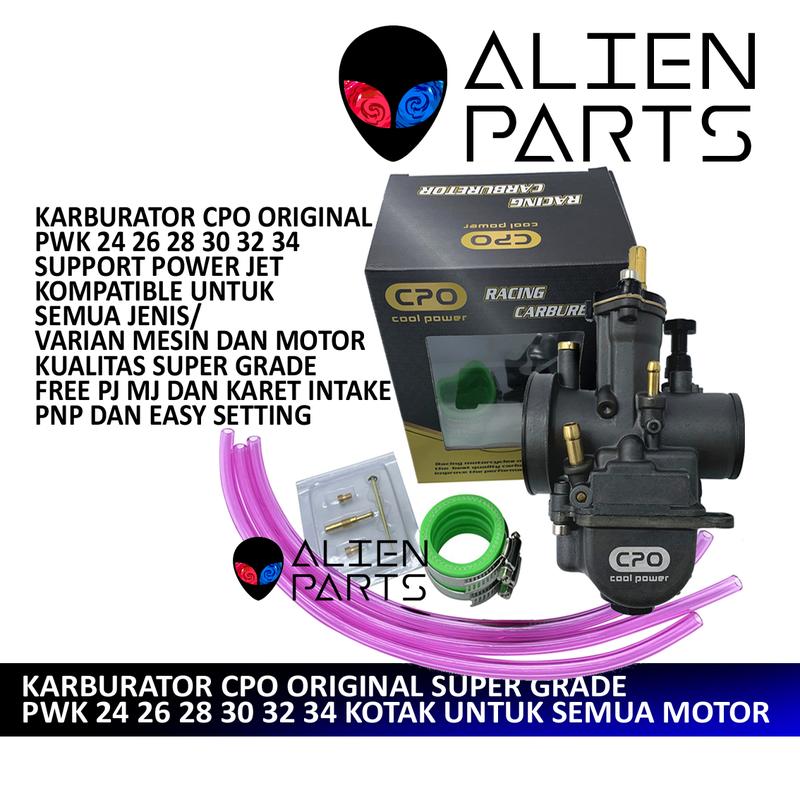 (BISA COD) KARBURATOR CPO ORIGINAL SUDCO KEIHIN BLACKVIPER ORI PWK 24 26 28 30 32 34 KR SPACY SCOOPY BEAT VARIO MIO RX MX MEGAPRO KLX BISON SUPRA X 125 BYSON SMASH SHOGUN NINJA GL PRO SOUL FU SATRIA SKYWAVE SPIN UMA TIGER GL F1ZR 0