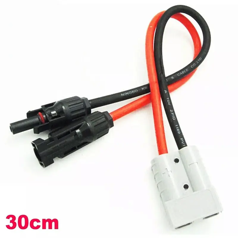 Cáp Bảng Điều Khiển Năng Lượng Mặt Trời, 50 AMP, Đầu Nối Bộ Chuyển Đổi Y, Chiều Dài 30cm, Kích Thước Đầu Vào 30mm2, Đầu Nối Anderson 3
