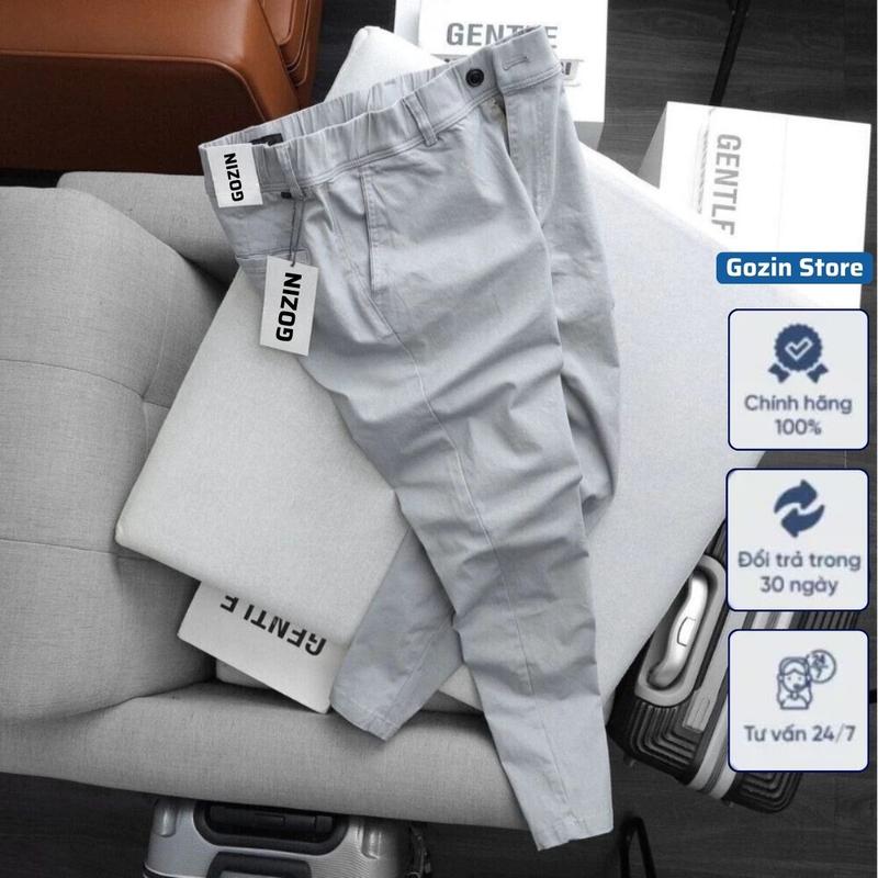 Quần Jogger Kaki Nam GOZIN STORE Chất Kaki Cotton Co Giãn Phối Túi Trước Năng Động Trẻ Trung  Sport Tập Thể Dục