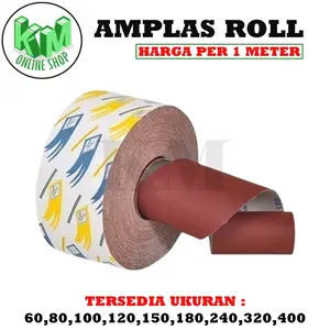 Amplas Besi Amplas 1 Meter Amplas Roll Meteran Grit 60 80 100 150 180 240 320 400 Kayu Tembok Besi