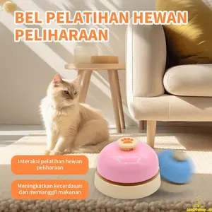 Mainan anjing kucing hewan dogtraining bell clicker Lonceng Besar Multifungsi dengan Desain Bulat dan Warna Cerah, Ideal untuk Meja Depan, Restoran, dan Pelatihan Hewan Peliharaan Pet Toys Training Bel Cat & Dog -MainanKucing & Anjing Bel Karakter