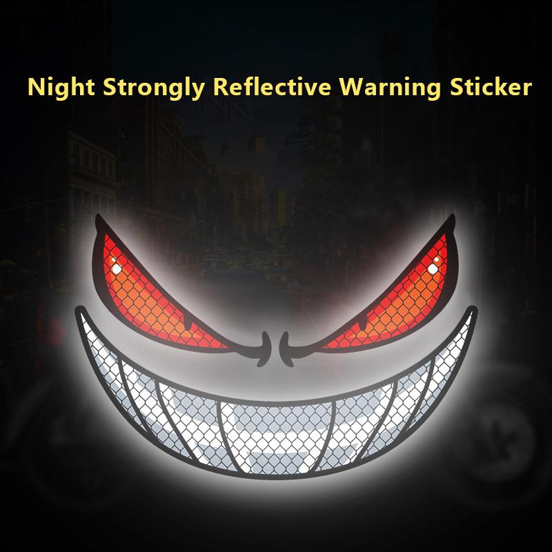 Devil Eye Reflective Motorcycle Safety Warning Stickers Deco - TikTok ...