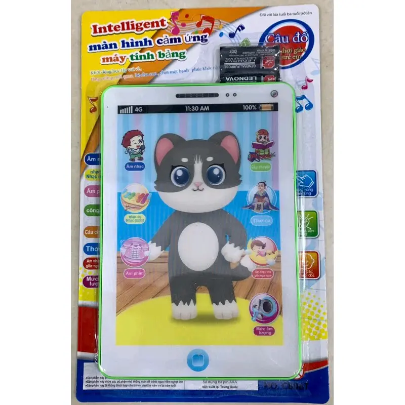 IPAD mèo tôm thông minh dành cho bé(hát kể truyện,thơ) Đồ Chơi Toys Pin 2