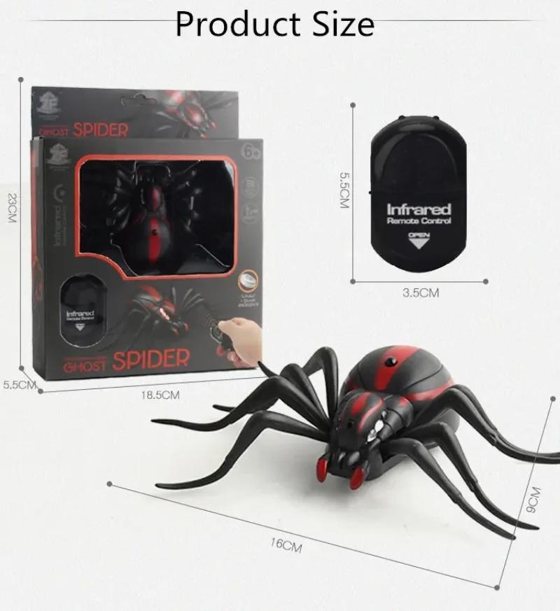 Product Introduction of Infrared Remote Control Cockroach Toy Animal Trick Terrifying Mischief Kids Toys Funny Novelty Gift RC Spider Ant 13