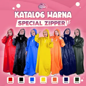 Jas Hujan Syar'i Zipper Series