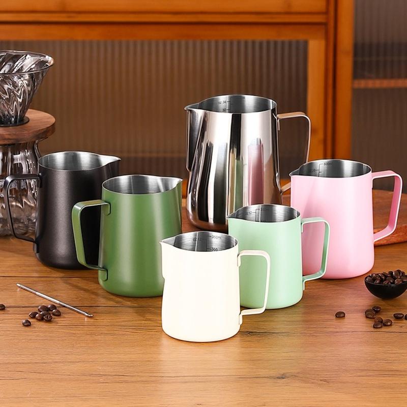 Product Introduction of Bình Tạo Bọt Sữa Cà Phê, Thép Không Gỉ Chất Lượng Cao, 350ml, Bình Tạo Bọt Sữa Cà Phê Chuyên Nghiệp Barista, Cân Chính Xác, Dụng Cụ Pha Cà Phê Espresso, Dụng Cụ Quán Cà Phê 19