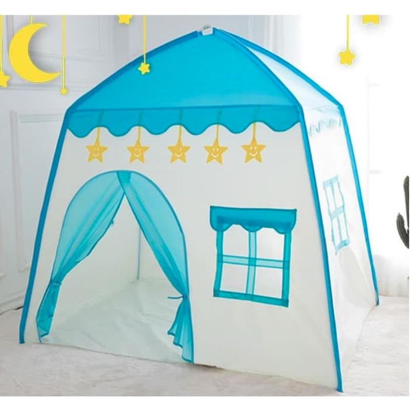 Tenda Anak Model House Rumah Jendela AN8112 Tenda Bermain Princess Castle Outdoor Biru dan Pink 2