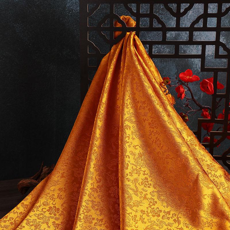 Red Plum Jjxxrrjj Dragon Pattern Jacques Fabric Chinese Style Silk Sino Antique Decoration Exercise Clothing Han Chinese Clothing Tang Suit Clothing Fabric 3