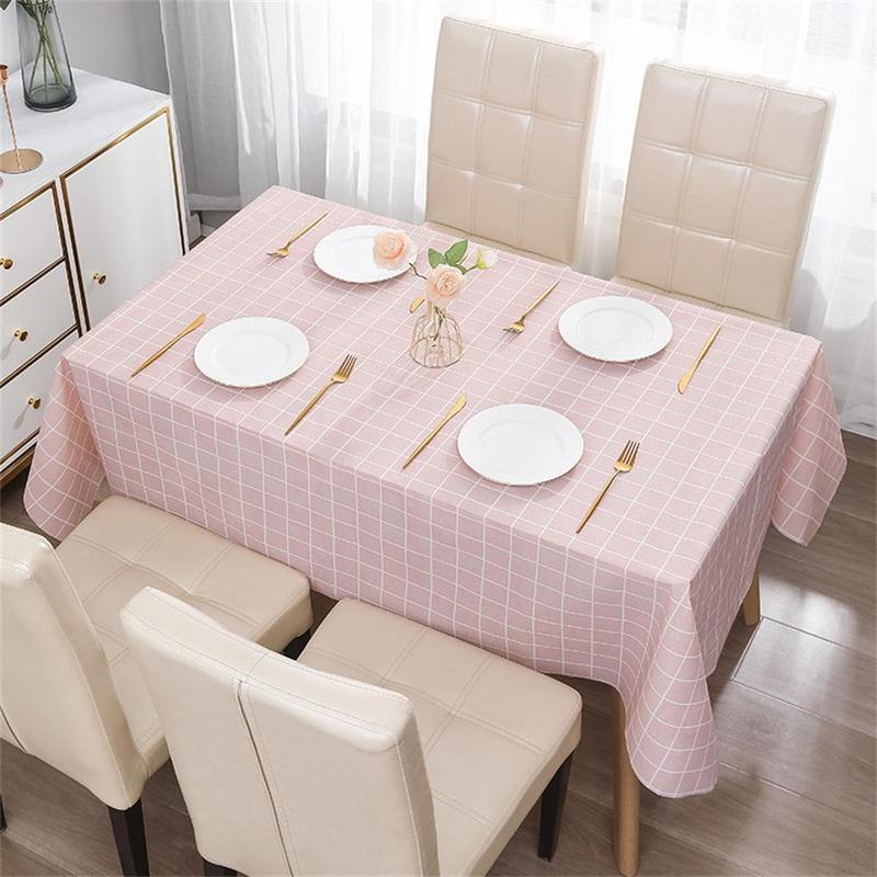 Product Introduction of Khăn trải bàn có thể giặt được, chống dầu và chống bụi, thảm PEVA cho Bàn ăn, thích hợp để giặt, vật dụng gia đình tốt, J1Q1 25