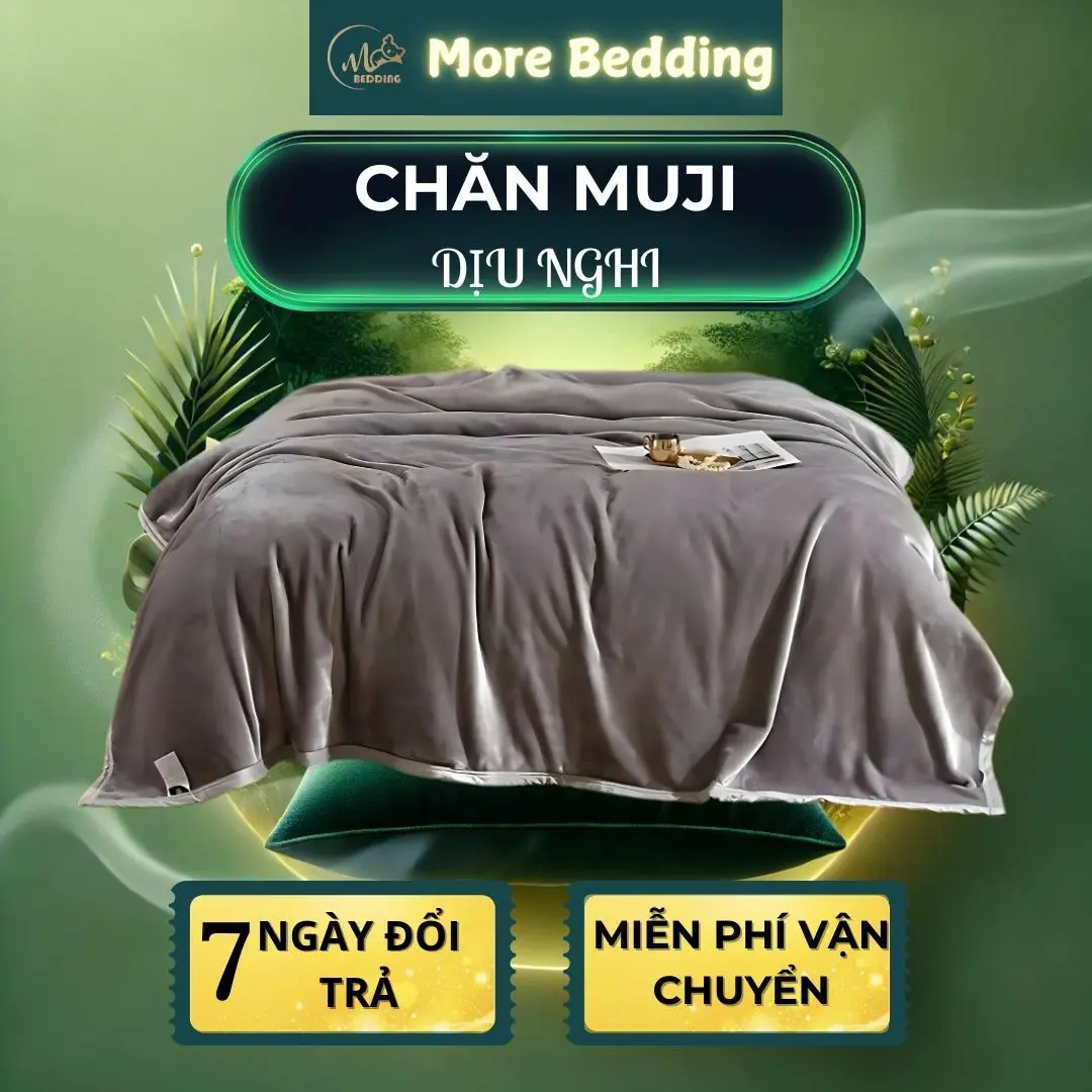 Chăn Lông Tuyết Muji More Bedding Siêu Mềm Mịn Đắp 4 Mùa Thoải Mái Mùa Hè Mùa Đông - Dịu Nghi
