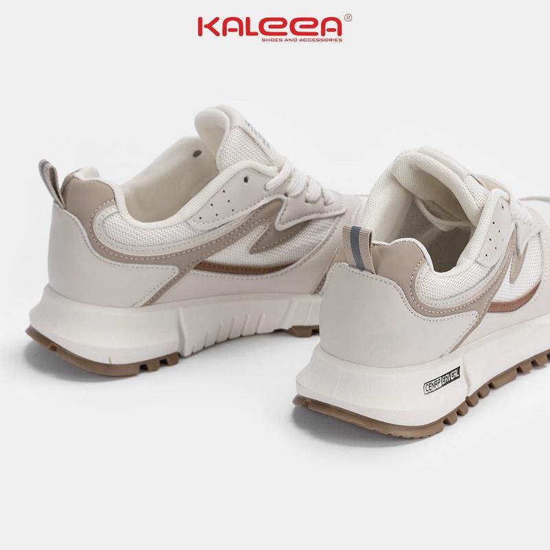 Giày thể thao nữ Kaleea T79 (+1 size) đi bộ tập gym lưới dệt kim sneaker đế cao 3p 1