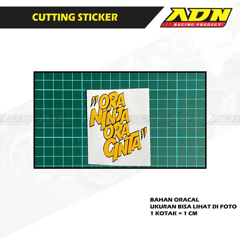 Stiker Ora Ninja Ora Cinta 3