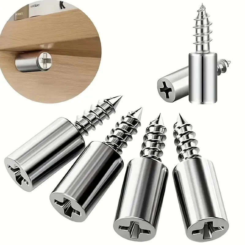Metal Shelf Support Pegs, 40pcs Anti-slip Sleeves, Self-tapping Screws for Easy Installation, Reinforced Cabinet Partition, Laminated Plate Brackets, Decor