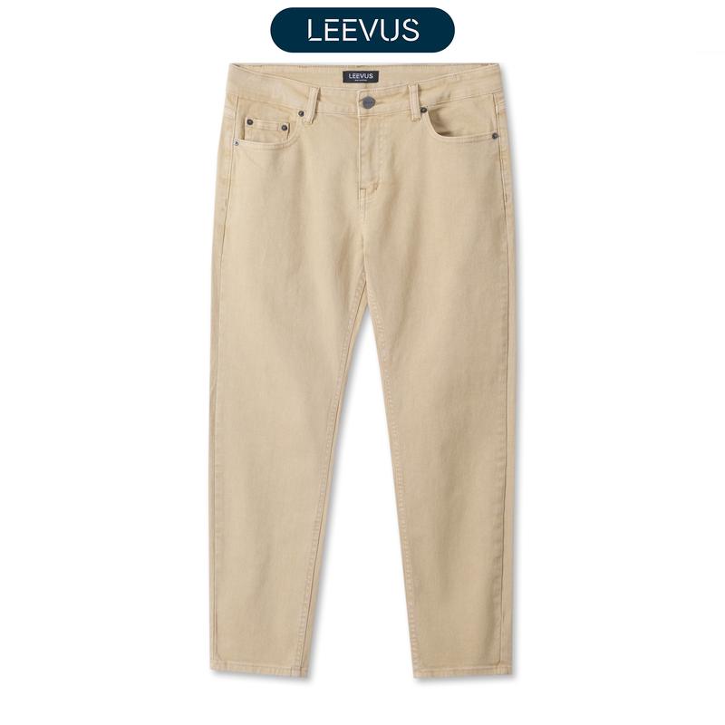 Quần Jeans SLIM FIT JEANS cao cấp, kiểu dáng classic Hàn Quốc sang trọng - LEEVUS QD03 Pants Menswear Có Túi