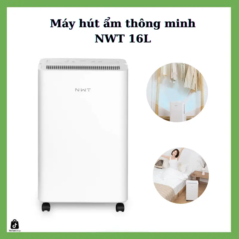 Máy hút ẩm thông minh NWT 16L - Bảo hành 6 tháng