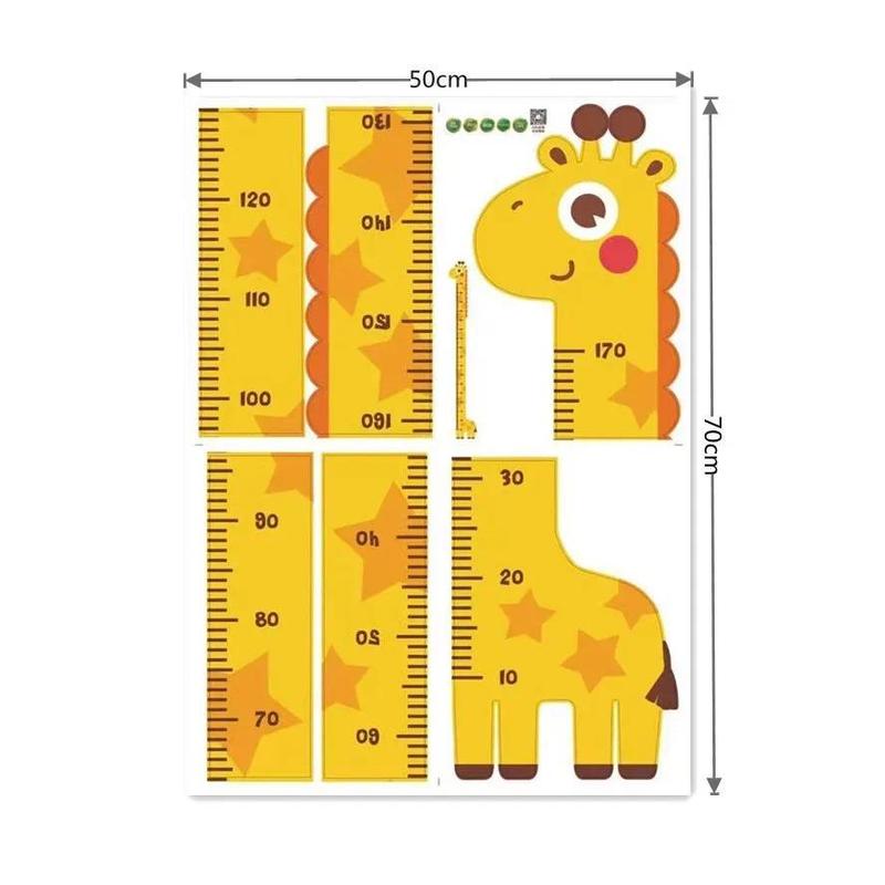 Product Introduction of Cartoon Animals Height Measure Wall Sticker Unicorn Dinosaur Wallpaper For Kids Room Nursery Child Growth Ruler Growth Chart 8