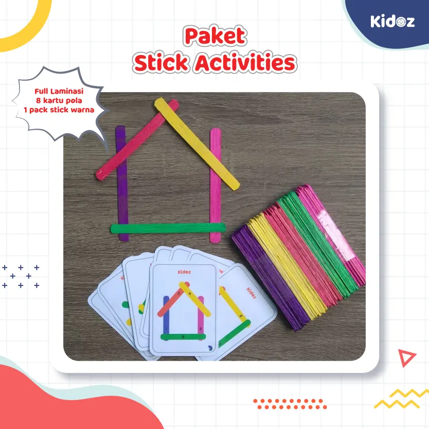 Mainan Edukasi Stik Warna