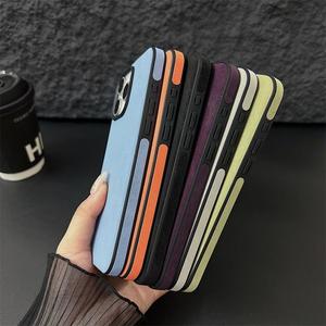 Compatible with Lambskin 12 Simple Iphone14promax Phone Case 13/15promax/11 Advanced New T2A10-03 gela case Accessory Cellphone Cover Smartphone Protective Protection Protector Device Screen Protector Shockproof