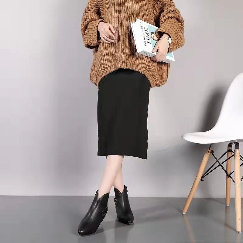 Product Introduction of Bốt Cho Mẹ, Da Thật Mềm Mại, Dành Cho Phụ Nữ Từ 40 Đến 50 Tuổi, Phong Cách Phương Tây Mới, Mũi Nhọn Cao Cấp, Giày Da, Gót Khối, Giày Nữ 2