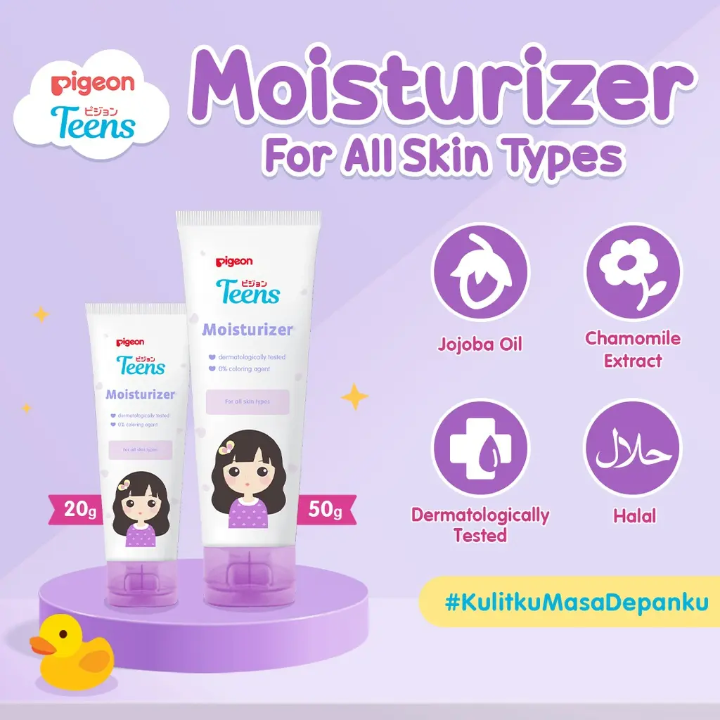 Pigeon Teens Moisturizer For All Skin Types 20ml & 50ml / Pelembab Wajah