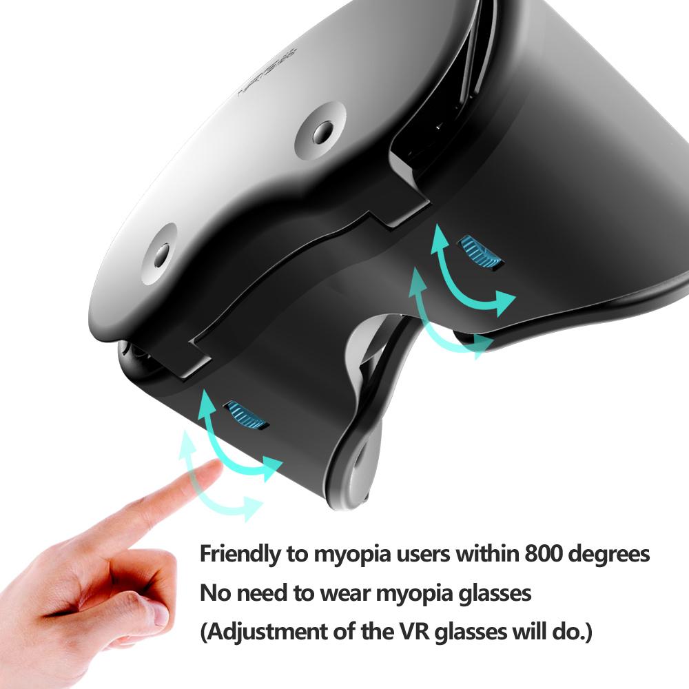 3D Virtual Reality VR Glasses For iPhone Android Smartphone Cell Mobile Phone Helmet Headset Wirth Real Lenses Goggles Devices - Image 2