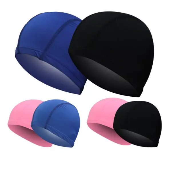 Adult Swimming Cap Swim Hat Sportswear Men Women Unisex Nylon Swim Caps