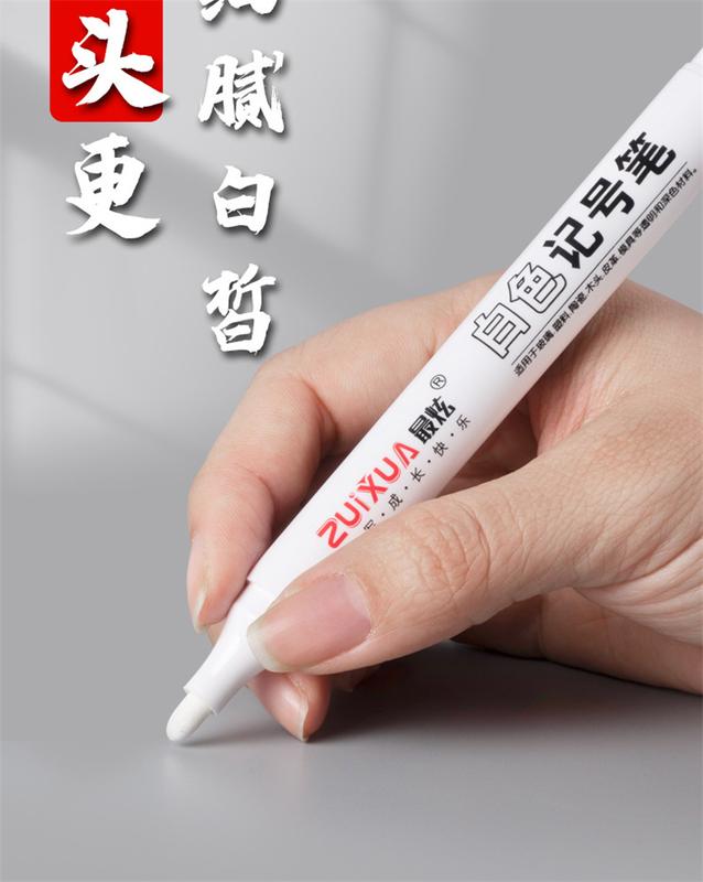 Product Introduction of 1/3/5 Pcs White Marker Pens 1.0mm 2.0mm Fast Drying Permanent Oily Waterproof Paint Tire Markers Graffiti Pens 2