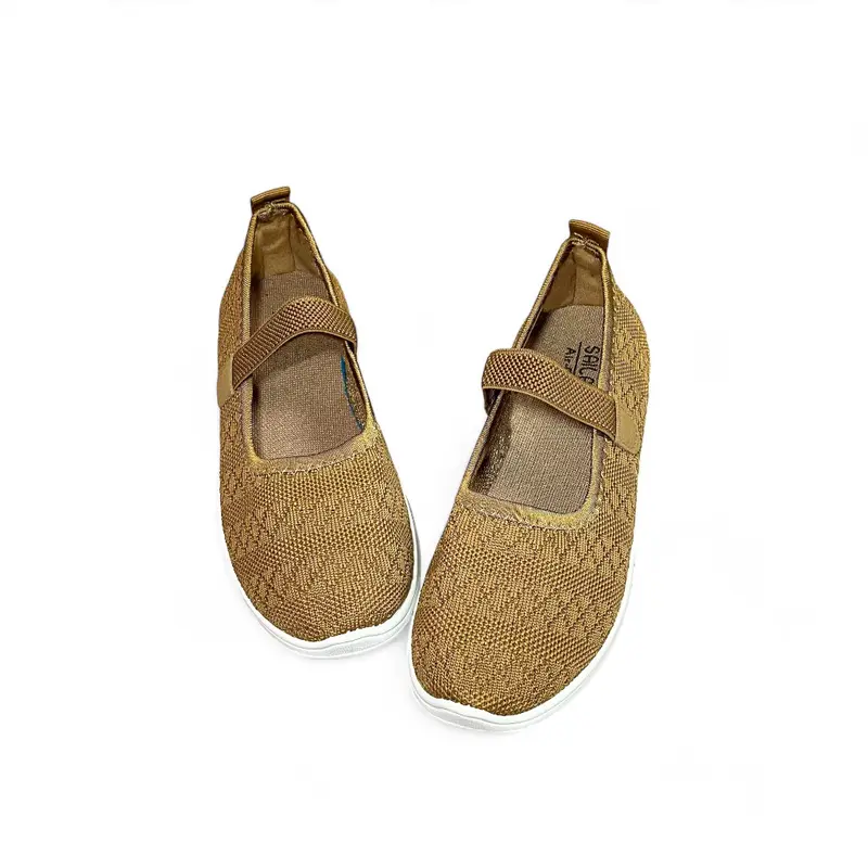 COLLIN X SAILATU [FREE BOX] Sepatu Slip On Rajut Wanita Kasual Sport SF1017 Karet Shoes 1