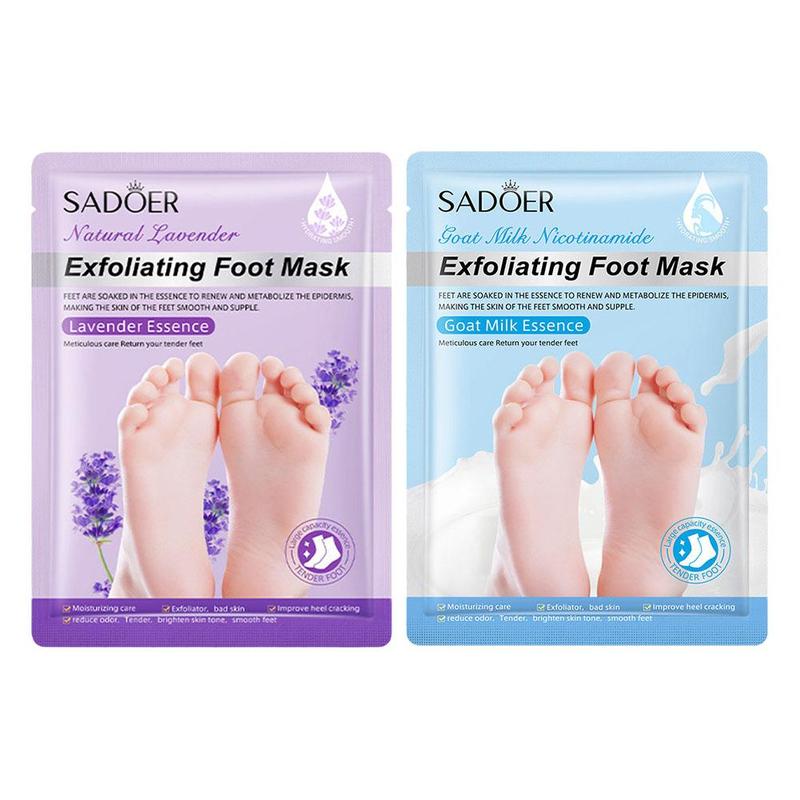 Product Introduction of New Lavender Feet Exfoliating Foot Mask Foot Bath Masks Moisturizing Dead Skin Remover Feet Peeling 37