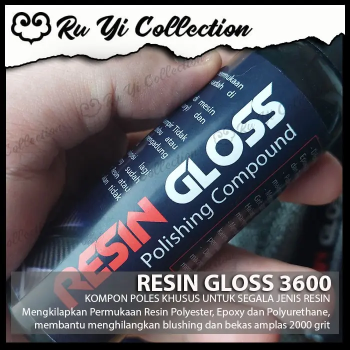 RESIN GLOSS POLISHING COMPOUND KOMPON POLES RESIN KILAP 2