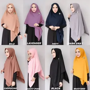 150x150cm Kerudung Jilbab Hijab  Segi Empat Persegi JUmbo Syari Diamond Tepi Jahit Premium